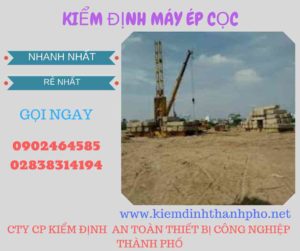 Hình ảnh kiểm định máy ép cọc