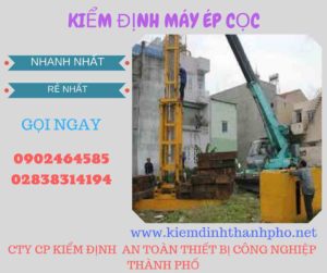 Hình ảnh kiểm định máy ép cọc