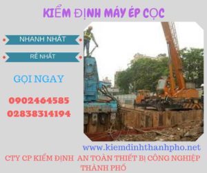 Hình ảnh kiểm định máy ép cọc