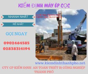 Hình ảnh kiểm định máy ép cọc