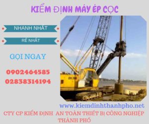 Hình ảnh kiểm định máy ép cọc