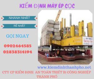 Hình ảnh kiểm định máy ép cọc