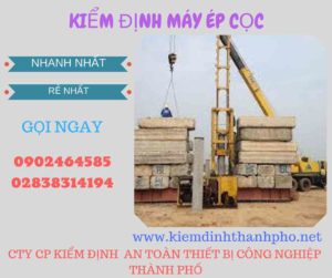 Hình ảnh kiểm định máy ép cọc