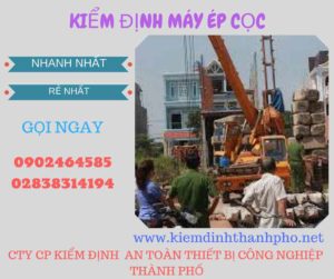 Hình ảnh kiểm định máy ép cọc