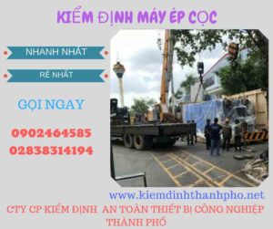 Hình ảnh kiểm định máy ép cọc