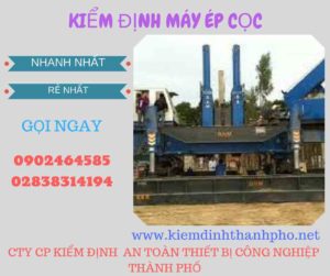 Hình ảnh kiểm định máy ép cọc