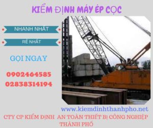 Hình ảnh kiểm định máy ép cọc