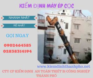 Hình ảnh kiểm định máy ép cọc