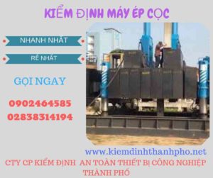 Hình ảnh kiểm định máy ép cọc