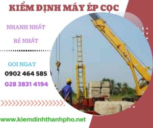 Hình ảnh kiểm định máy ép cọcv