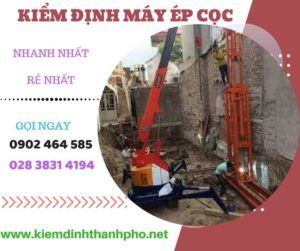 vHình ảnh kiểm định máy ép cọc