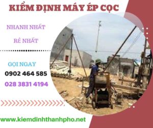 Hình ảnh kiểm định máy ép cọc