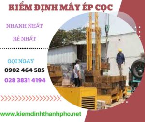 Hình ảnh kiểm định máy ép cọc