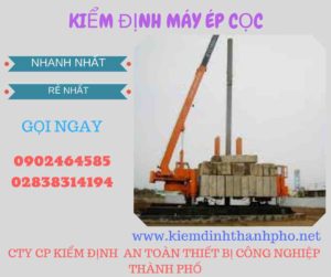 Hình ảnh kiểm định máy ép cọc