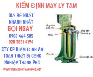 Hình ảnh kiểm định máy ly tâm