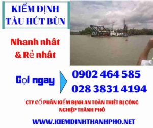 Hình ảnh kiểm định tàu hút bùn