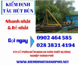 Hình ảnh kiểm định tàu hút bùn