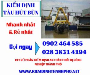 Hình ảnh kiểm định tàu hút bùn