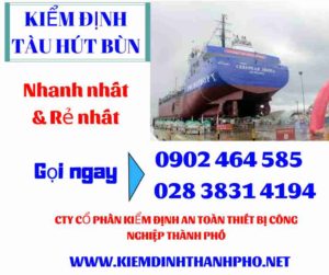 Hình ảnh kiểm định tàu hút bùn