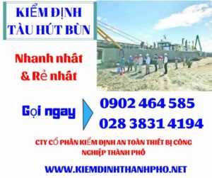 Hình ảnh kiểm định tàu hút bùn