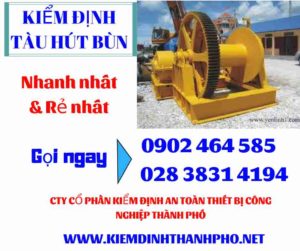 Hình ảnh kiểm định tàu hút bùn