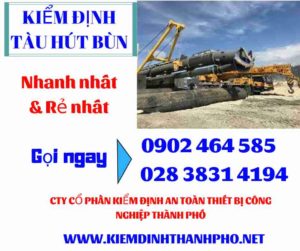 Hình ảnh kiểm định tàu hút bùn