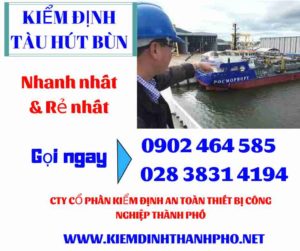 Hình ảnh kiểm định tàu hút bùn