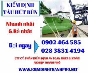 Hình ảnh kiểm định tàu hút bùn