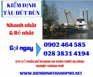 Hình ảnh kiểm định tàu hút bùn