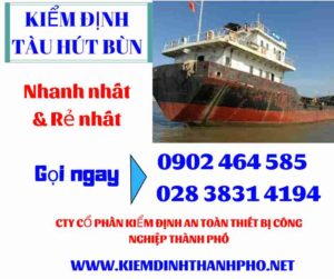 Hình ảnh kiểm định tàu hút bùn