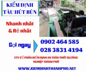 Hình ảnh kiểm định tàu hút bùn