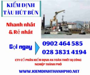 Hình ảnh kiểm định tàu hút bùn