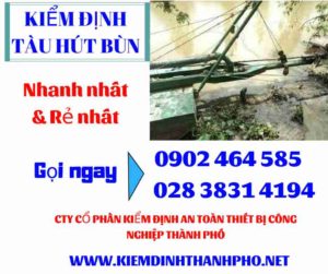 Hình ảnh kiểm định tàu hút bùn