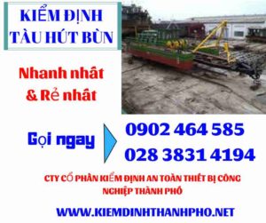 Hình ảnh kiểm định tàu hút bùn