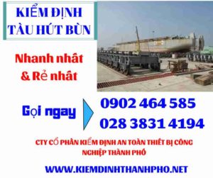 Hình ảnh kiểm định tàu hút bùn