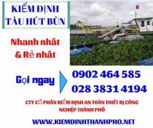 Hình ảnh kiểm định tàu hút bùn