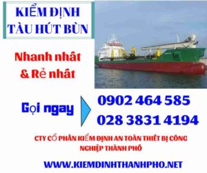 Hình ảnh kiểm định tàu hút bùn