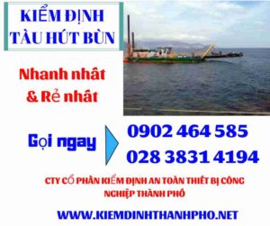 Hình ảnh kiểm định tàu hút bùn