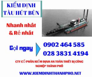 Hình ảnh kiểm định tàu hút bùn