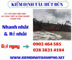 Hình ảnh kiểm định tàu hút bùn