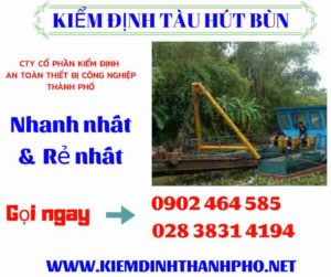 Hình ảnh kiểm định tàu hút bùn