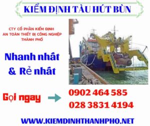 Hình ảnh kiểm định tàu hút bùn