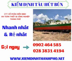 Hình ảnh kiểm định tàu hút bùn