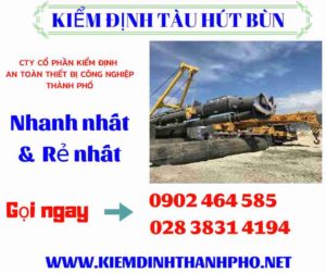 Hình ảnh kiểm định tàu hút bùn