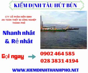 Hình ảnh kiểm định tàu hút bùn