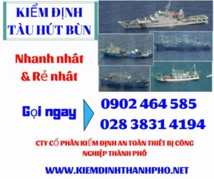 Hình ảnh kiểm định tàu hút bùn