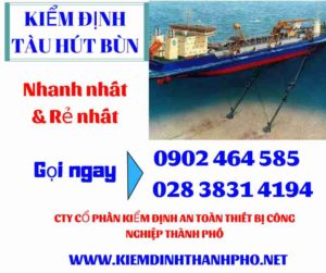 Hình ảnh kiểm định tàu hút bùn