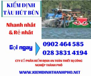 Hình ảnh kiểm định tàu hút bùn