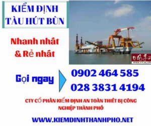 Hình ảnh kiểm định tàu hút bùn