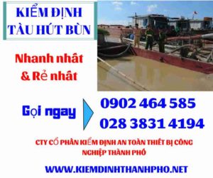 Hình ảnh kiểm định tàu hút bùn